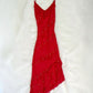 NiceVestidos – Rosa geblümtes, kurzes/mittellanges Homecoming-Kleid mit Rüschen, NV5717