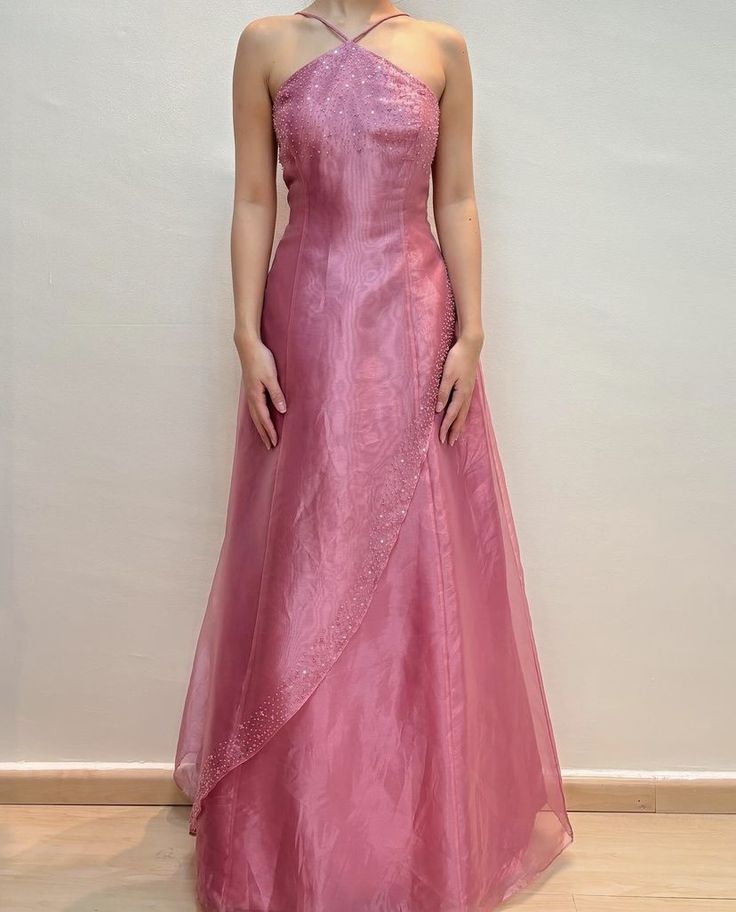 Rosa glänzendes elegantes trägerloses langes Tüll-Abschlussballkleid Abendkleid Partykleid nv3741