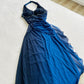 Blue gradient fashion elegant exquisite beaded long tulle ball gown evening dress party dress nv3396