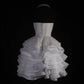 Robe de soirée courte en tulle blanc, magnifique et délicate, avec perles, robe de bal princesse, robe de mariée, nv4126