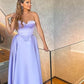 Off Shoulder Satin Bridesmaid Dresses for Wedding Tea Length Formal Prom Dresses Party Ball Gown nv1639
