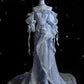Robe de soirée longue en tulle pailleté, élégante et délicate, en dentelle florale, longueur au sol, robe de bal, robe de soirée, robe de bal, nv3761