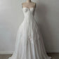 NiceVestidos - Robe de mariée bustier en tulle féerique haut de gamme, robe de bal à volants en forme de cœur ornée de cristaux pour un mariage bohème et féérique NV5892