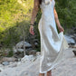 Robe de cocktail longue en satin ivoire à épaules dénudées et à fleurs, longueur au sol, robe de soirée nv4105