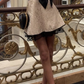 Robe de soirée courte en dentelle, couleur champagne clair, à épaules dénudées, robe d'anniversaire, robe nv3429