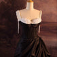 Schwarz-weißes A-Linien-Ballkleid-Abendkleid nv1907