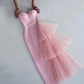 black/Pink sweetheart neckline elegant long tulle ball gown evening dress nv3203