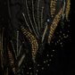 Black 1920s Gatsby Flapper Midi Dress, V Neck Short Sleeve, Gold Beaded Fringe, Vintage Evening Gown, Homecoming Dress  NV6908