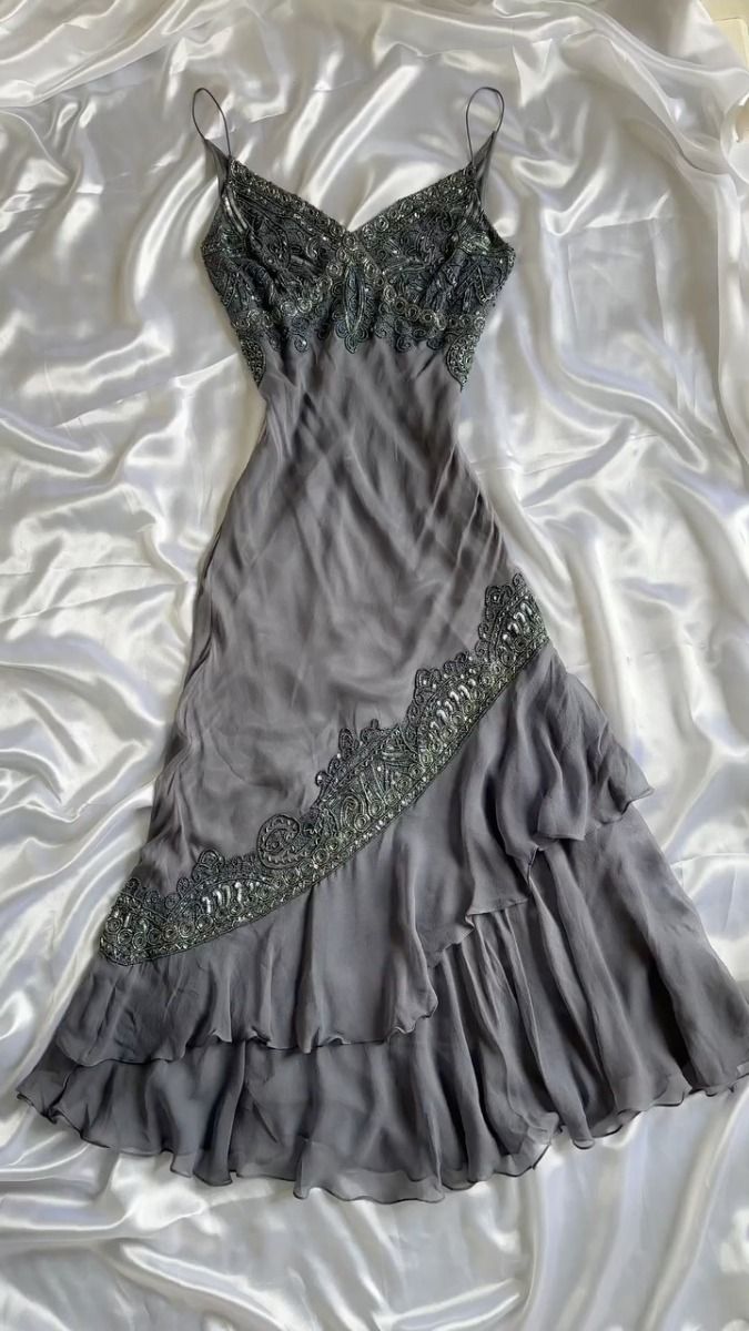 NiceVestidos - Graues, kurzes/mittellanges, einzigartiges Homecoming-Kleid NV5462