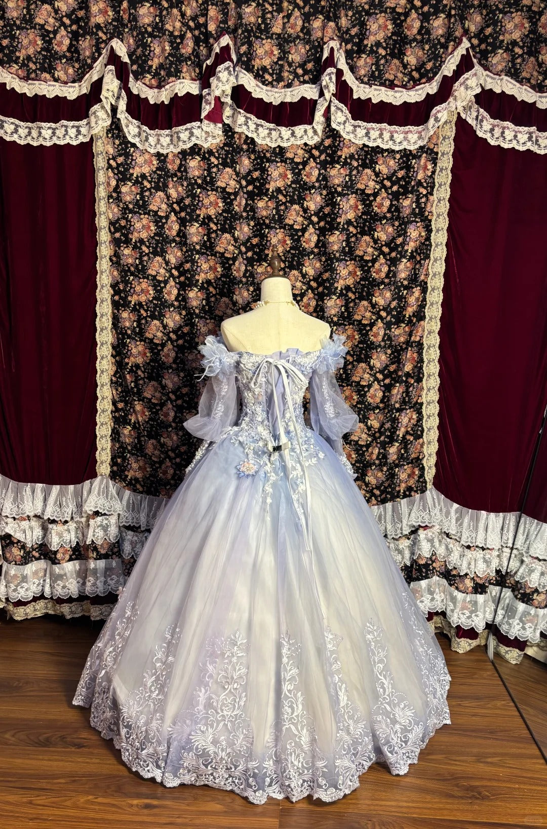 Lila, wunderschön, süß, niedlich, exquisite Blumenperlen, langer Tüll, bodenlang, Prinzessinnen-Ballkleid, Abendkleid zum 16. Geburtstag, Zeremonienkleid für Erwachsene, nv4020