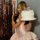 Pink Fashion Satin Lace Short Homecoming Dress Birthday Party Dress nv4695
