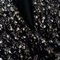 NiceVestidos - Wunderschönes, schwarzes, exquisites, kurzes, formelles Heimkehrkleid mit Perlenbesatz, Hoco-Kleid NV5486