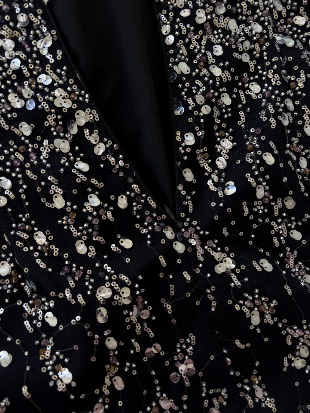 NiceVestidos - Wunderschönes, schwarzes, exquisites, kurzes, formelles Heimkehrkleid mit Perlenbesatz, Hoco-Kleid NV5486