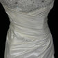 Elfenbeinweißes funkelndes Homecoming-Kleid, exquisites, perlenbesetztes, kurzes Satin-Ballkleid, Abendkleid, nv4382
