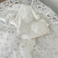 Robe de soirée courte en dentelle blanche et noire nv4383