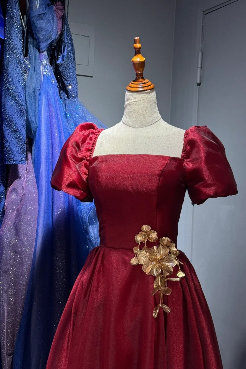 Rotes langes Tanzkleid NV6625