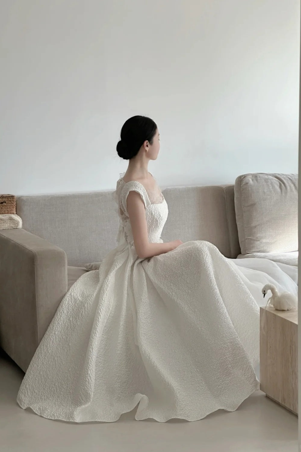 Weißes langes Feenkleid NV6664