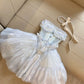 Exquisites kurzes Chiffon-Heimkehrkleid, Geburtstagspartykleid, NV5306