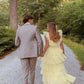 Yellow Fashion Elegant Strapless Long tulle Ball Gown Evening Dress Party Dress nv3412