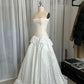 Robe de soirée longue en tulle et dentelle blanche élégante nv2816