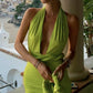 Robe de soirée courte sexy vert fruit nv1831