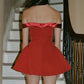 Rotes kurzes Partykleid Homecomingkleid Geburtstagskleid Abendkleid Ballkleid nv1806