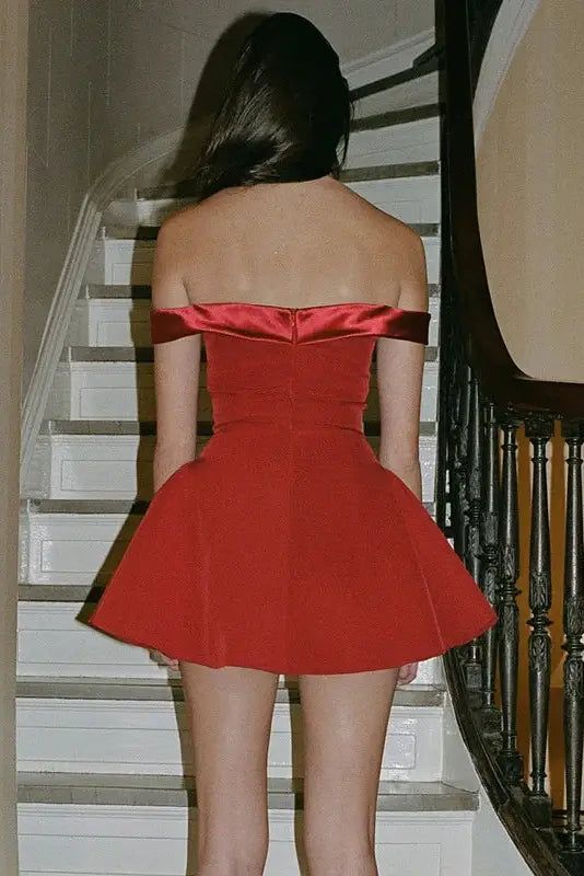 Rotes kurzes Partykleid Homecomingkleid Geburtstagskleid Abendkleid Ballkleid nv1806