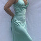 Lila/grün/rot/gelb mode elegante V-ausschnitt rückenfreies vintage prom kleid abendkleid party kleid nv1932