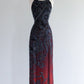 Red gradient gorgeous exquisite beaded long elegant prom dress evening dress nv3272