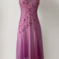 NiceVestidos - Robe de bal mi-longue perlée rose NV5692