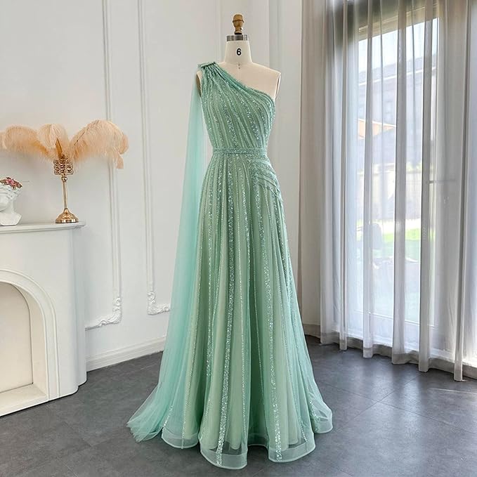 Grün/Lila/Gelb Lange Ballkleider Einzigartige Glänzende Ballkleider Funkelnde Abendkleider nv123
