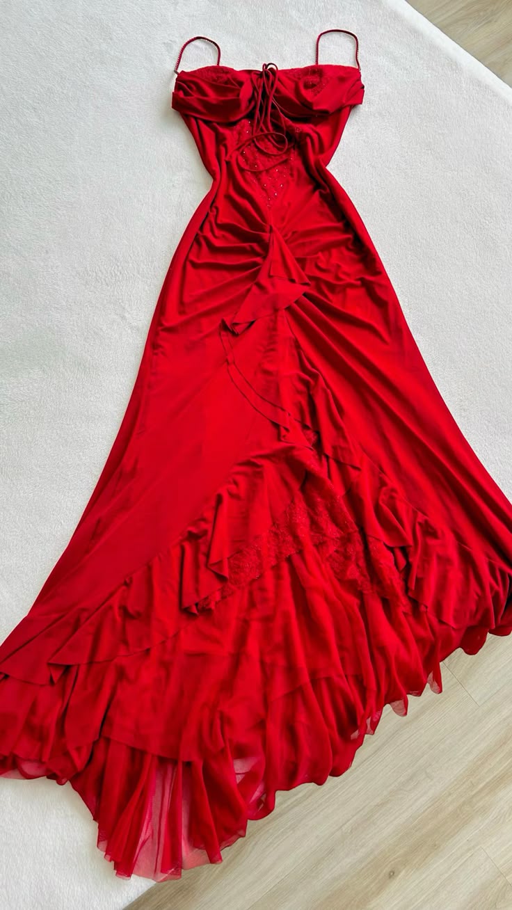 Rot Elegant Schöne Charmante Lange Chiffon Exquisite Perlen Ballkleid Abendkleid Partykleid Ballkleid nv3994