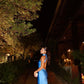 Blue simple and elegant sling long ball gown evening dress party dress ribbons galore dress to impress Slim fit dress nv2582