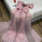 Light Pink/Dark Pink Gorgeous Exquisite Shiny Sequins Elegant Long Tulle Ball Gown Evening Dress nv3171