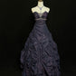 Robe de bal longue et rétro en satin perlé, scintillante, violette, étoilée, nuit, rivière, exquise, longueur au sol, NV5149