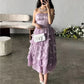 Schulterfreies, gewelltes, gestuftes Mini-Partykleid, Geburtstags-Outfit, Abendkleid, Ballkleid nv2049
