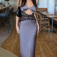 Sexy Hollow Lace Ball Gown Evening Dress Holiday Party Dress nv1822