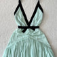 NiceVestidos - Robe bustier en mousseline vert menthe pour les vacances et les voyages nv5542