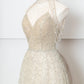 Robe de soirée longue en tulle, élégante et brillante, couleur champagne doré, robe de bal, robe de soirée, nv4753