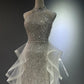 Glänzendes langes Tüll-Ballkleid NV6628