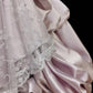 Robe de soirée longue en satin et tulle rose, tenue de princesse, avec nœud en dentelle et nœud, tenue de cérémonie pour adulte, robe d'anniversaire, nv4199