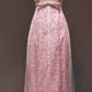 Robe de soirée rose luxueuse et exquise, longue en tulle perlé, bretelles spaghetti, robe de bal, robe de fête d'anniversaire, nv3752