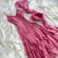 Pink Exquisite Beading Long Chiffon Ball Gown Evening Gown Party Dress nv4348