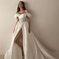 White satin simple elegant long ball gown evening dressnv2969