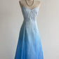 NiceVestidos-Blau und weiß exquisite floral mode gradienten tube top lange bodenlange ballkleid abschluss kleid nv5523