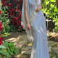 NiceVestidos - Robe de soirée longue en mousseline fluide et tulle, élégante, pour invitée de mariage, robe de bal, NV5843