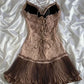 Robe de soirée verte courte en dentelle, tenue de fête d'anniversaire nv4354