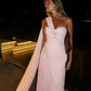 Robe de soirée longue en mousseline de soie, décolleté en cœur, élégante et rose, à fleurs, épaules dénudées, nv5217