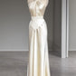 Elfenbein Elegante Mode Strap Lange Satin Graduierung Kleid Meerjungfrau Sling Ballkleid Geburtstag Party Kleid Abendkleid nv3938