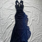 Robes de bal longues bleu marine, nouvelles robes de soirée nv1374